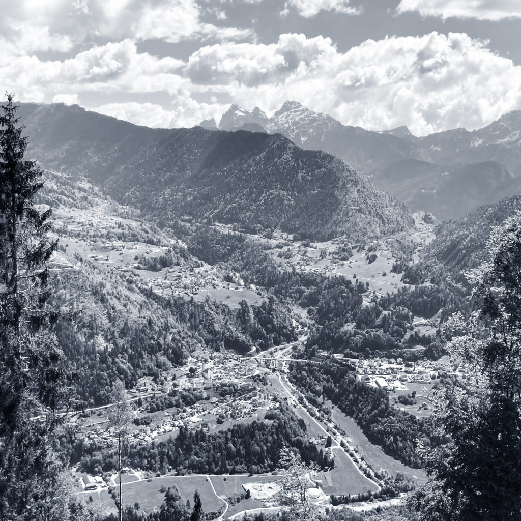 panorama da Ronchialti maggio Prà de l'aia - Tisana Trentino